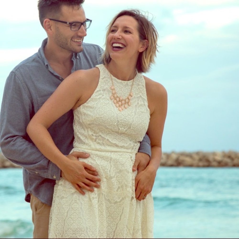 Cream Lacey dress